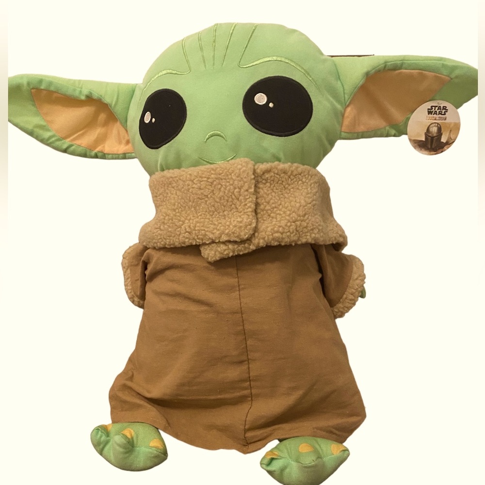 Disney Star Wars‎ Mandalorian Grogu Baby Yoda Large Plush New With Tags